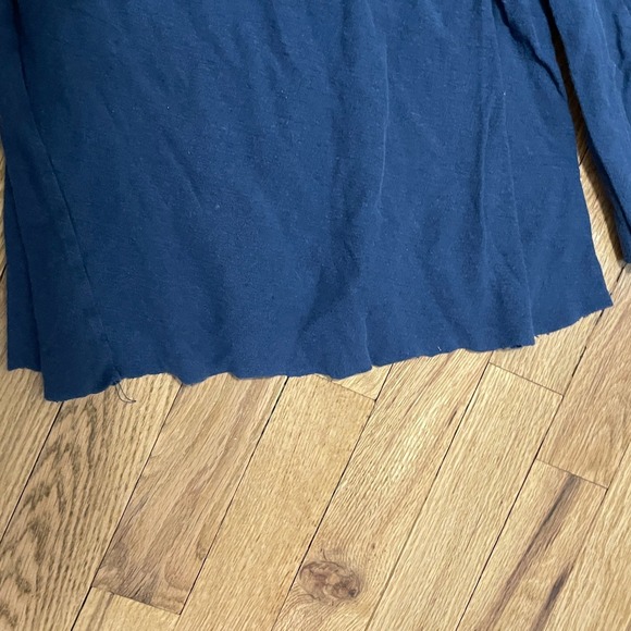 Natural Life Navy Blue Cotton Button Front Wide Leg Jumpsuit Romper Women's S/M - Picture 5 of 6